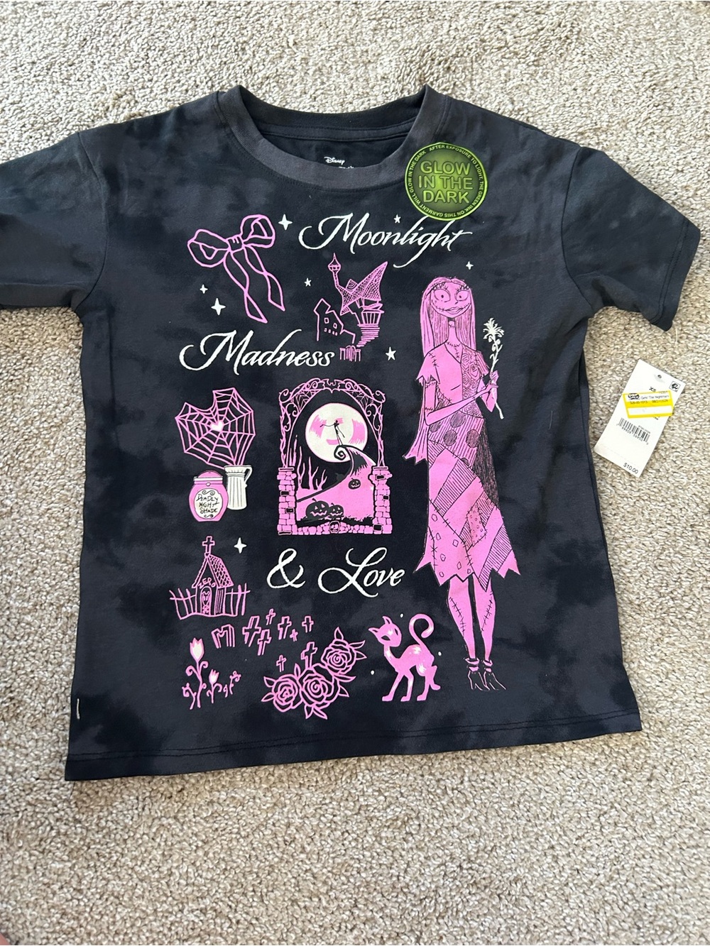 Disney The Nightmare Before Christmas Glow in the Dark T-Shirt NWT